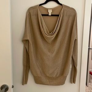 Gold Holiday Top